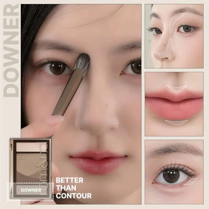 rom&nd BETTER THAN CONTOUR,Powder Texture,Fine & Smooth,Natural 3D Effect,Pore-Blurring,Holiday Season,K-Beauty,Korean Makeup