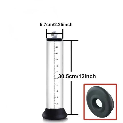 Vacuum Penis Enlargement Acrylic Penis Pump Accessories Device Masturbation Vacuum Pump Flange Pump Penis Cylinder Set Sex Toys