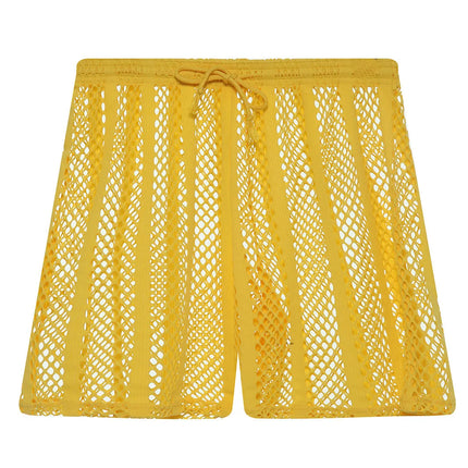 Men Boxers Mesh Sexy Underwear Hollow Lingerie Fishnet Sleepwear See Through Long Leg Boxer Shorts Underpants