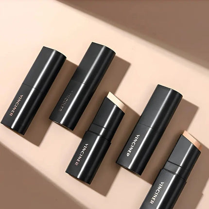 VINCINER Matte Stick Foundation Cream Long-Wear Waterproof Covers Dark Circles Full Coverage Concealer Stick for Base Makeup