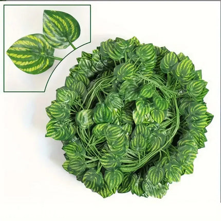 Home Decor Artificial Ivy Leaf Garland Plants Vine Fake Foliage Flowers Creeper Green  Leaf Ivy Wreath