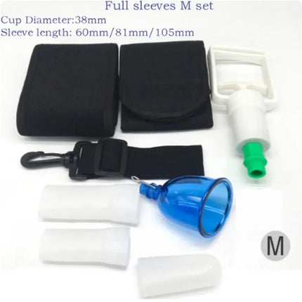 Male Penis Extender Vacuum Cup Set Glans Extension Penise Master Pump Sleeve Belt For Men Stretcher Enhancement Adult Product