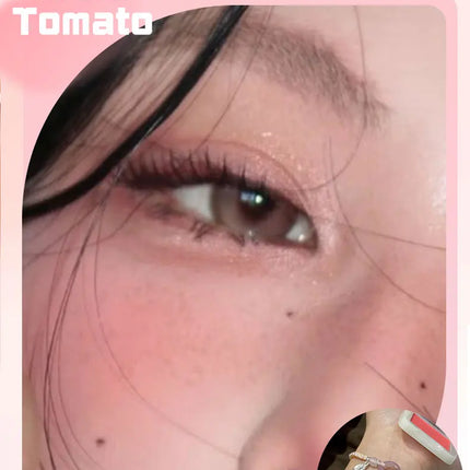 Powder Blusher Disk Monochrome Matte Blush Palette Cheek Tint Natural Facial Rouge Plate Brighten Nude Matte Face Contour Makeup