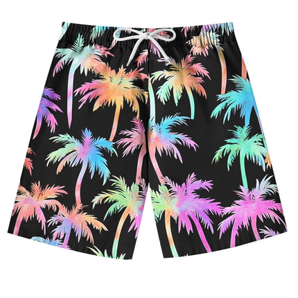 Fashion Men Hawaiian Beach Shorts 3d Printed Plam Tree Graphic Men Surf Board Shorts Oversized Quick Dry Y2k Men Casaul Shorts