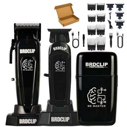 BRD 106 617 609 Professional Electric Hair Clipper Hair Trimmer DLC Blade with Base 7500RPM 7000RPM 7000RPM Barber Set BRDCLIP