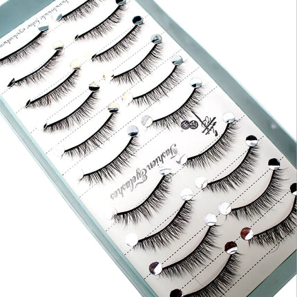 10 Pairs Mink Fake Eyelashes Faux 3D Natural Long False Eyelashes 3d Mink Lashes Soft Fluffy Lashes Extension Makeup Kit Cilios