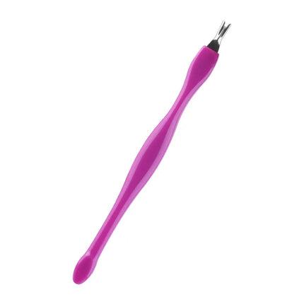 1Pcs Colors Dead Skin Remover Nail Art Fork Cuticle Remover Nipper Pusher Trimmer Stainless Steel Pedicure Nails Care Nail Tools