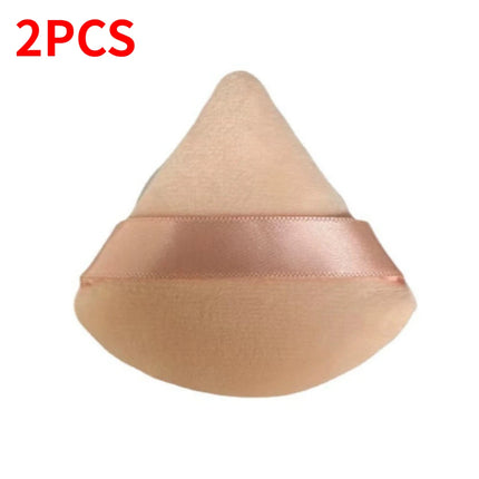 Short-pile Triangle Velvet Powder Puff Face Make Up Eyes Contouring Shadow Cosmetic Washable Mini Velvet Foundation Puffs Women