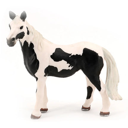 Latest Farm Horse Race House Car Model Action Figures Emulational Horseman Horse Animal Playset Figurines Toy for Christmas Gift