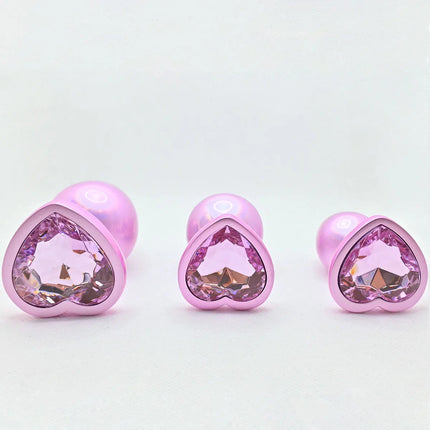 1pcs, Heart-shaped anal plug, Gem base butt plug, beginner to expert, anal stimulation, couple masturbator adult sex toys, anal