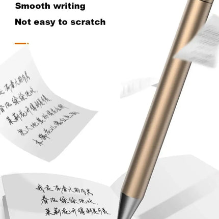 Deli Metal Gel Pens 0.5mm black ink Refill Sign Pen Stationery Smooth Writing Business Pen School Office Supplies for Kid Gift