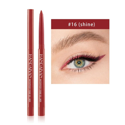 Matte Colorful Eye Liner Pen Cream 20 Colors Eyeliner Gel Pencils Option Easy To Wear Make Up Cosmetics White Yellow Blue Purple