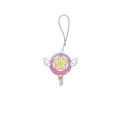 Anime Sakura Card Captor Mobile Phone Chain Keychain Gift  Sakura Card Captor Cell Phone Charms Small Pendant Keyring Fans Gifts