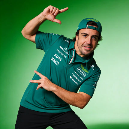 Aston Martin F1 Team 2026 Fernando Alonso Driver Polo T-shirt, 2026 Aston Martin Team ALONSO Fan Shirt, Motorcycle Polo