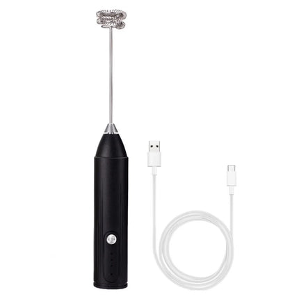 Handheld Milk Frother, Electric Mini Mixer, Portable Blender, 3-Speed Adjustable USB Rechargeable Milk Mixer, Food Mixer