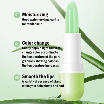 3pcs/Set Fruits Lip Balm Sets Temperature Color Change Moisturizing Nourishing Hydrating Lipstick Kits Lips Skin Care Products