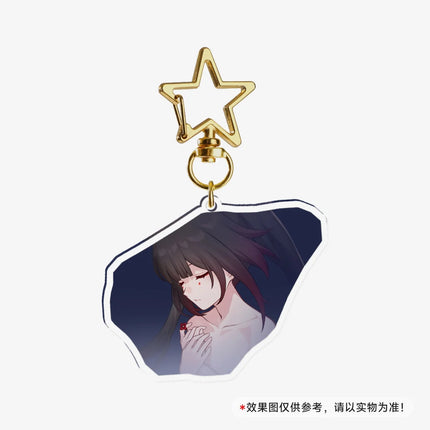 Game Honkai Star Acrylic Keychains Stand Cyrene DanHeng Evernight Cerydra Castorice Phainon Figure Pendant Car Key Chain Gifts