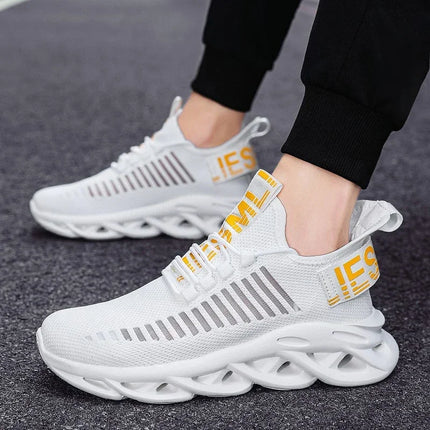 YRZL Men's Comfortable Sneakers, Women's Breathable Couple Running Shoes, Mesh Tenis Sport Shoes Size 36-46 Walking Sneakers Men