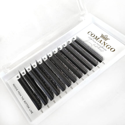 CoMango 3D 4D 5D U Shaped LU Curl Eyelash Extension Premium Soft False Eyelashes Premade Fan U Lashes Beauty Makeup
