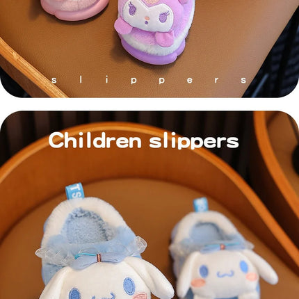 New Autumn And Winter Children'S Cotton Slippers For Boys And Girls Cute Cartoon Indoor Slippers For Infants And Young Children