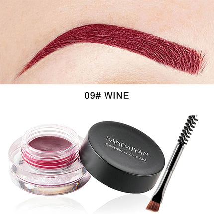 HANDAIYAN 12 Colors Eyebrow Gel Colorful Eyebrow Cream Eyebrow Dye Glue No Fading Waterproof Long Lasting Brow Makeup Cosmetics