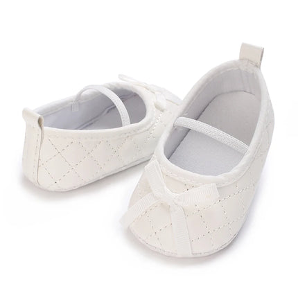 Newborn Baby Mary Jane Ballet Flat Shoes Classic Fashion Non-Slip Bow Baby Shoes Soft Sole Preschool Walking Footwear