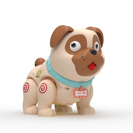 Fun Farting Puppy Electronic Pets Simulation Dog with Light Music Spray Cartoon Pekingese Animals Kid Birthday Toy Gift