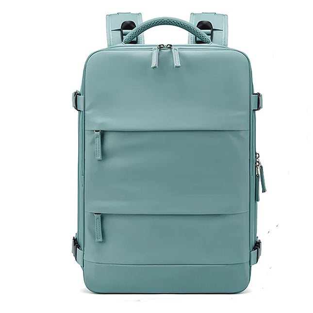 Buylor Women's Travel Backpack 16inch Large Capacity Multi-Function Suitcase USB Charging Schoolbag Short Distance Luggage Bag