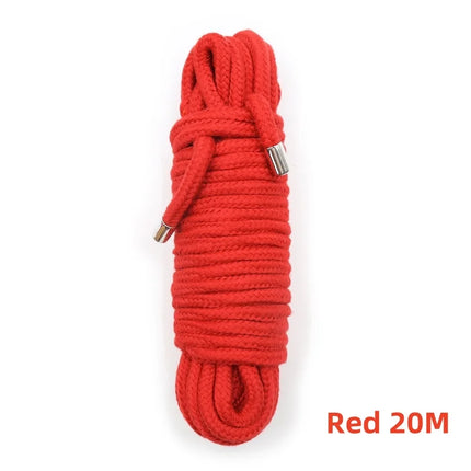 5M/10M/20M Shibari Accessory of Handcuffs Bondage Cotton Rope for Men Woman Fetish Slave Role Play Binder Restraint Touch Tie Up