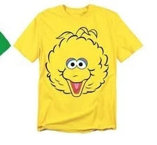 Sesame Street Toddler Boy Girl 4 Pack T-Shirts Elmo Oscar Big Bird Cookie Monster Cute Cartoon Character, Soft Stretchy Fabric