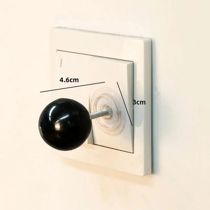1PC Creative joystick ball switch sticker Red ball wall stickers Black ball switch decoration Switch decorative small ornament