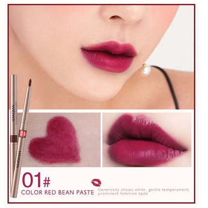 Automatic Rotary Lip Liner Easy Makeup Colour Lipstick Pencil Waterproof Long-lasting Matte Lipsticks Portable Girls Cosmetics