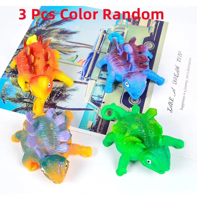 3/6 PCS Children's Fun Dinosaur Ranch Animal Inflatable Balloon Squeezing Soft Ball Balloon Party Fun Game Gifts