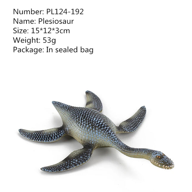Realistic Jurassic Ancient Beasts Prehistoric Biological Model Solid Plesiosaur Dinosaurs Action Figures Toys For Kids Xmas Gift