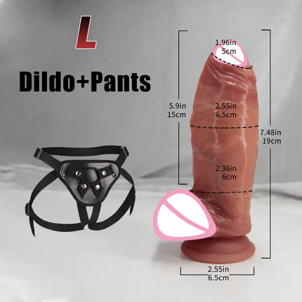 Huge Thick Dildo Big Dick Sex Toy for Women Soft Silicone Anal Big Penis With Super Suction Cup Female Masturbation Sex Products