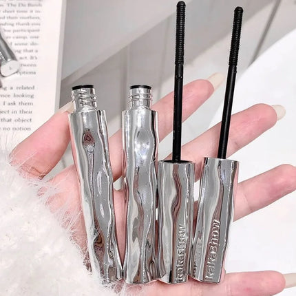 Curl Small Silver Stick Mascara Natural Lengthening Fiber Black Long Curling Eyelashes Extensions Easy To Wear Sexy Eyes Makeup