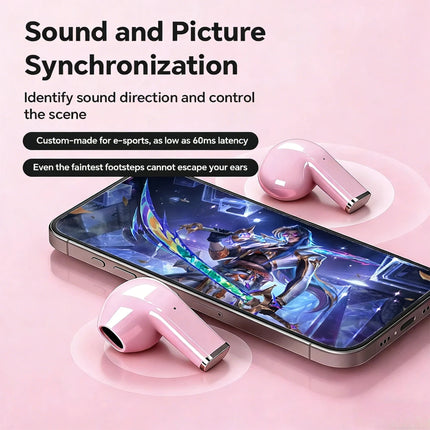 Compact Mini TWS Bluetooth Earbuds Effective Noise Cancellation Long Lasting Power Hands-free Mic for Music Communication