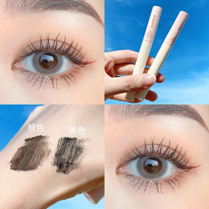 Black Sunflower Mascara 3D Ultra-Fine Eyelash Lengthening,Brown Waterproof Long-Lasting,Must-Have Cosmetic For Korean Beginners