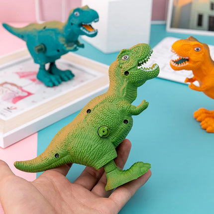 Funny Wind Up Toy Children's Cartoon Winding Creative Jumping Magpie Peacock Pigeon Dinosaur Puzzle Animal Baby Toddler Gift
