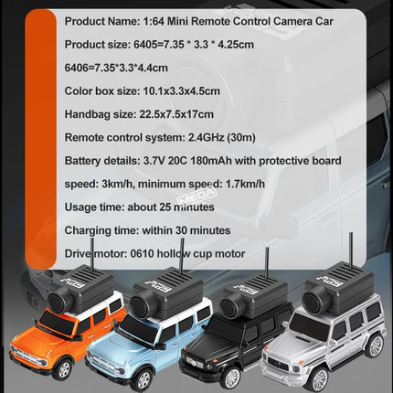 Wltoys 6405/6406 1/64 FPV First Person View Mini RC Car&Runway Mat 2.4GHz Gyroscope Remote Control Car with HD Camera Racing Toy