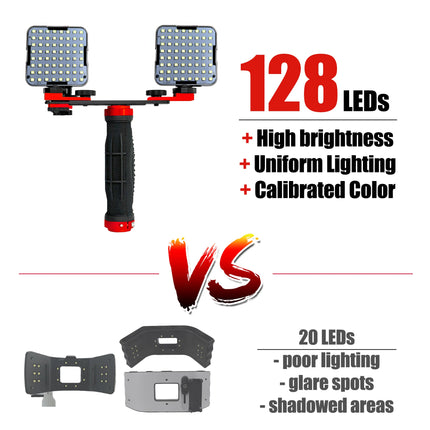 Hera MK-16 Portable Phone Photo Light Smartphone LED Fill Light Anti Reflective, Macro Multi Function Lamp for Cellphones
