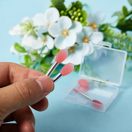 Silicone Lip Balms Lip Mask Brush With Sucker Dust Cover Makeup Brushes Lip Film Brush Anti-lost Dust Cover