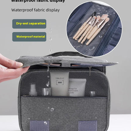 Foldable Toiletry Bag Organizer Hanging Storage Bathroom Makeup Case Cosmetic Bag Travel For Travel Business