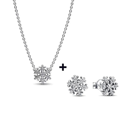 2025 New Birthday Day Gift S925 Silver Earrings Heart &Infinity Knot Jewellery Set Pink Bow Earrings Original Women Jewelry