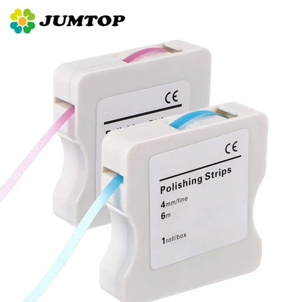 JUMTOP Dental Interproximal Resin Tooth Finishing Polishing Strips 4mm*6m Fine/Medium
