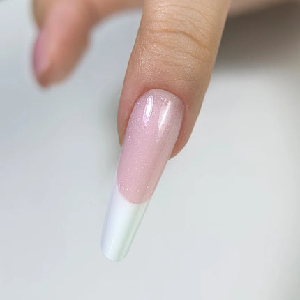 MSHARE 50g Shimmer Pink White Acrylic Gel TPO Free Glitter Shiny Extension Acryl Hard Gel Nails Sculpting Construction