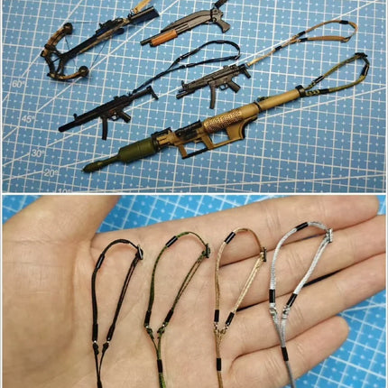 1/12 Scale Adjustable Gun Strap Model for 6'' Figure（Only gun straps）