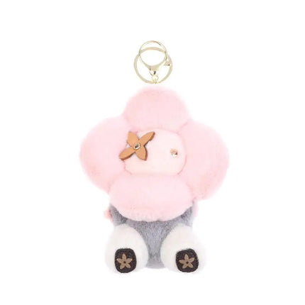 1PCS Sunflower Plush Hanging Ornament Backpack Hanging Chain Car Keychain Women's Bag Pendant