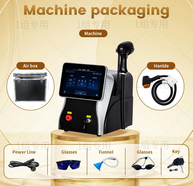 808nm Diode Laser Hair Removal Machine 3 Wave Ice Titanium Painless Permanent Alexandrite Device For Professional Salon Depilator