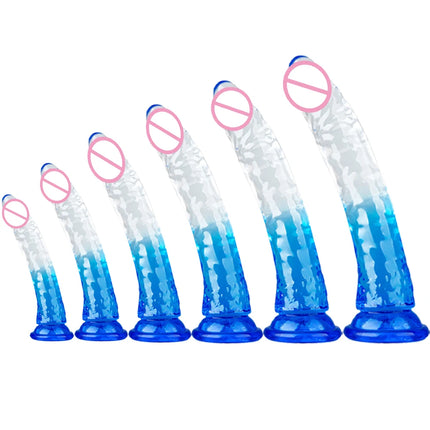 S-XXXL Long Dilldo Butt Plug  Realistic Penis Sex Toys Suction Cup Strap-On Dildos For Lesbian Masturbator Anus Dilation Trainer